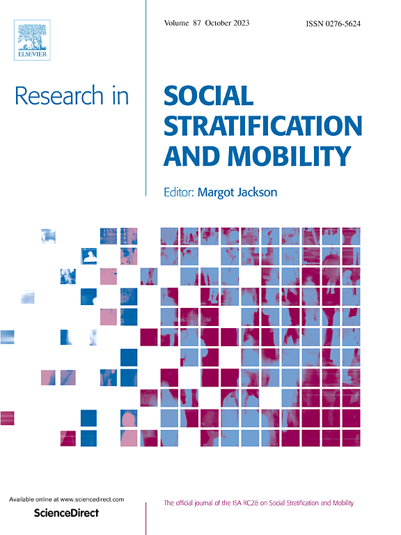 Go to journal home page - Research in Social Stratification and Mobility